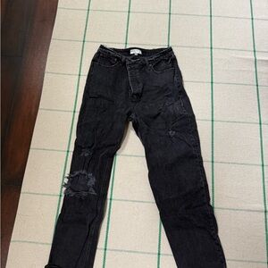 Abercrombie & Fitch Black dad high rise women’s jeans